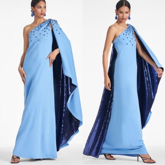 Sachin + Babi Dresses & Skirts - NWT Sachin & Babi Leila Crystal-embellished Gown In Periwinkle/Sapphire Blue